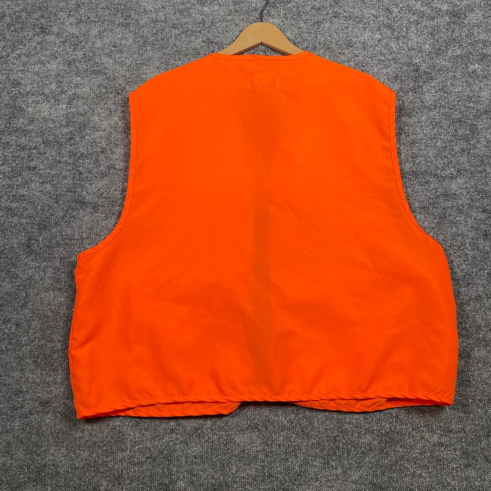 Mossy Oak Orange High Visibility Hunting Vest Men's L XL Pockets Zipper - Picture 5 of 6